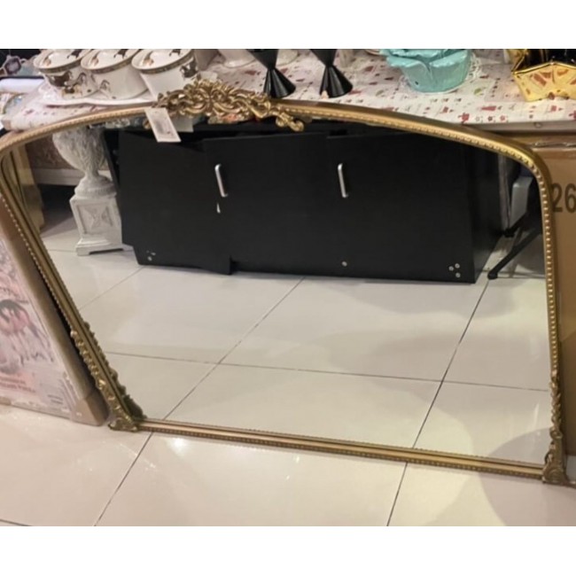 مرايا جداري مودرن باطار مذهب مقاس 80cm *110cm-- 5627