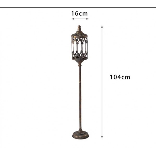 شمعدان معدن معتق بتصميم كلاسيك طراز اوربي متوفر الحجمين -5741