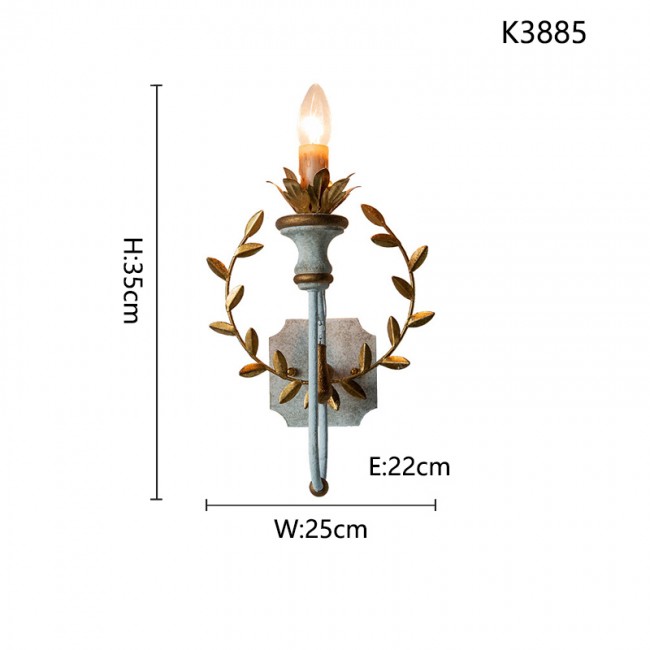 وحدة اضاءه جداريه خشب k3885