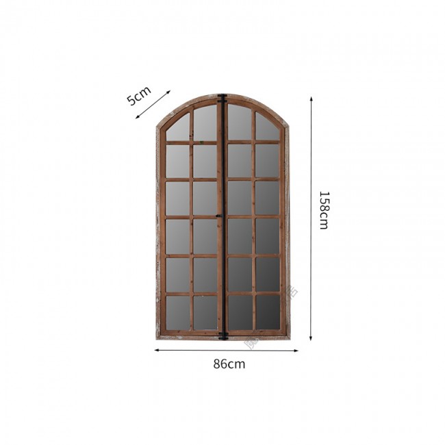 مرايا مصنوعه من الخشب الطبيعي 158cm*86cm